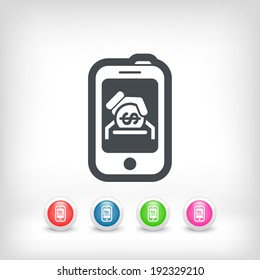 Smartphone money icon