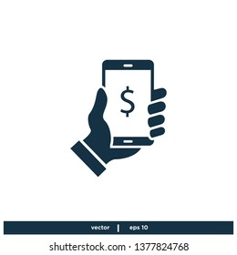 smartphone with money icon symbol