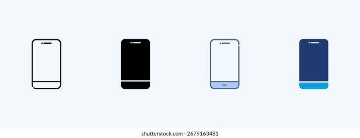 Coleção de Ícones de Vários Estilos de Smartphone