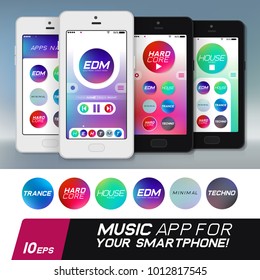 smartphone music app edm