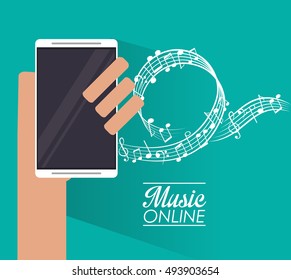 Smartphone and music online design