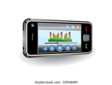 Smartphone with music player