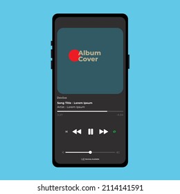 Smartphone Music Player User Interface Concept.Joox. Apple Music. Google Music. SoundCloud. YouTube Music. Iphone. Android. UI. UX. User Interface User Experience.