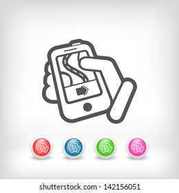 Smartphone navigator icon