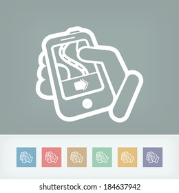 Smartphone navigator icon