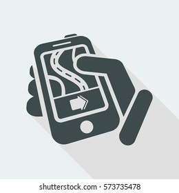 Smartphone navigator icon