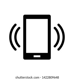 Smartphone network signal icon flat vector illustration design isolated on white background