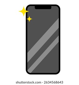 Un smartphone con una nueva pantalla