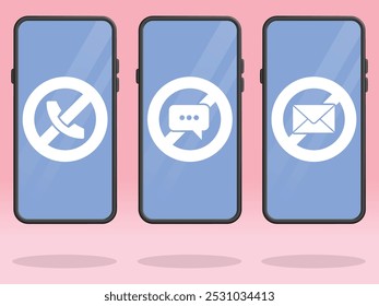 Smartphone Sem Chamada Chat Mensagem de Email