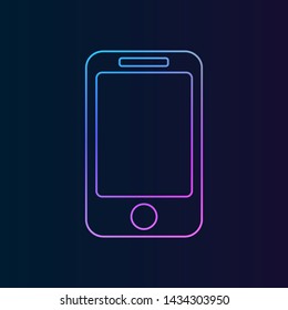 Smartphone nolan icon. Simple thin line, outline vector of Technology icons for UI and UX, website or mobile application