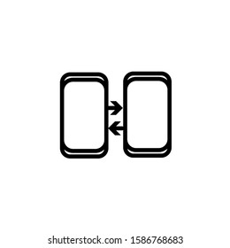 Smartphone with notch and loop synching layout