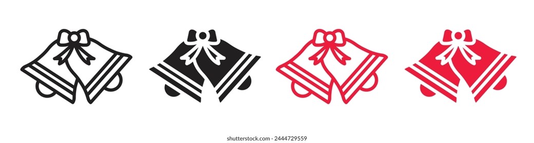 Smartphone Notification Bell Icons for Alerts and Alarms in Mobile Communication