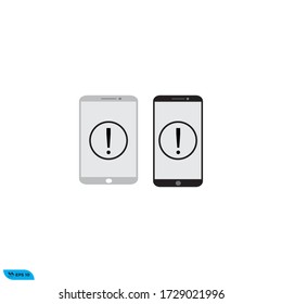 smartphone notification  icon design vector template