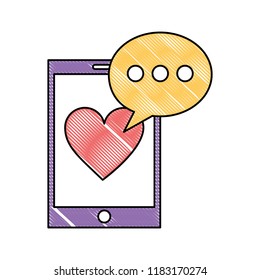 smartphone notification message love mobile