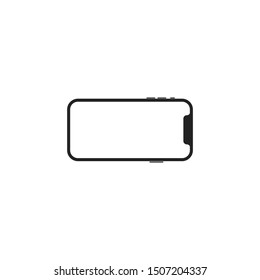 smartphone object on white background