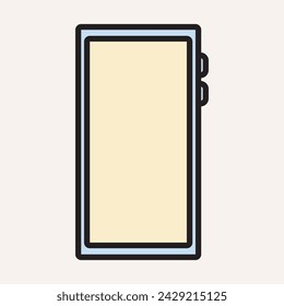 smartphone on pastel background. vector