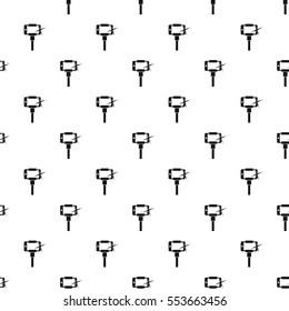 Smartphone on a selfie stick pattern. Simple illustration of smartphone on a selfie stick vector pattern for web