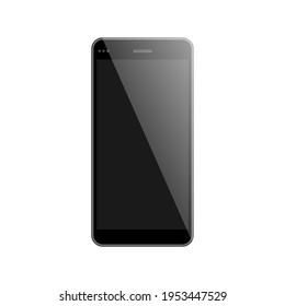 Smartphone, weißer Hintergrund, Vektorgrafik