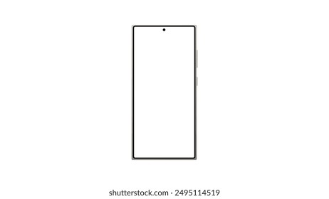 smartphone sobre fondo blanco. Vector
