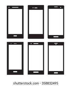 smartphone on white background vector