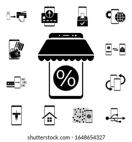 Smartphone online library icon. Mobile concept icons universal set for web and mobile