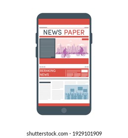 smartphone with online news technology