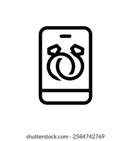 Smartphone Outline Icon. Smartphone Icon