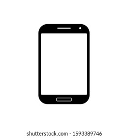 Smartphone outline icon isolated. Symbol, logo illustration for mobile concept and web design.