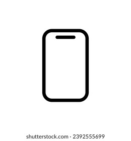 smartphone outline icon pixel perfect for website or mobile app