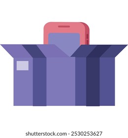 Smartphone in pack icon mobile phone device vector