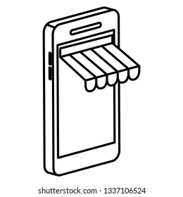smartphone with parasol ecommerce