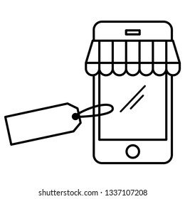 smartphone with parasol ecommerce
