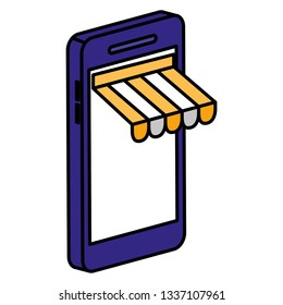 smartphone with parasol ecommerce