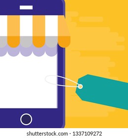 smartphone with parasol ecommerce