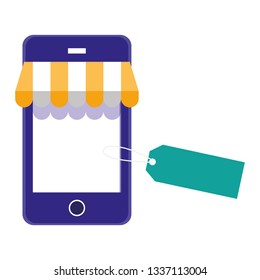 smartphone with parasol ecommerce