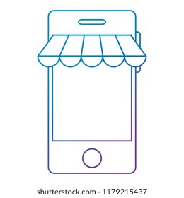 smartphone with parasol icon