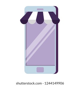 smartphone with parasol icon