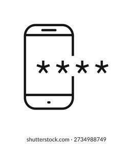 Smartphone Password Login Security Icon