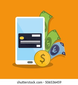Smartphone of payment online design