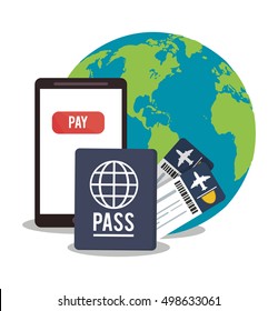 Smartphone payment, travel and shopping design
