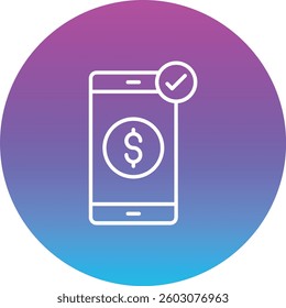 Smartphone Payment vector icon. Can be used for printing, mobile and web applications.