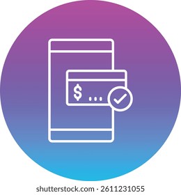 Smartphone Payment vector icon. Can be used for printing, mobile and web applications.
