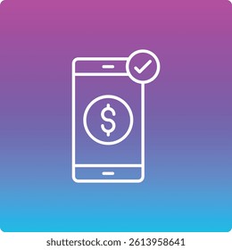 Smartphone Payment vector icon. Can be used for printing, mobile and web applications.