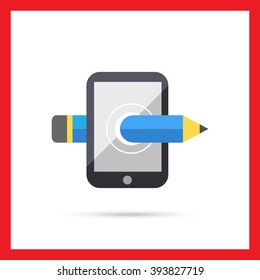 Smartphone and pencil