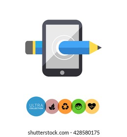 Smartphone and pencil