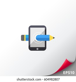 Smartphone and pencil