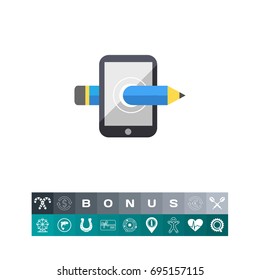 Smartphone and pencil