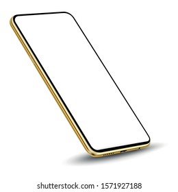 Smartphone perspective mockup vector illustration for element technology.