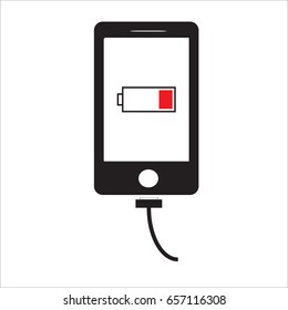 Smartphone Phone Charge vector Icon