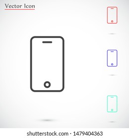 Smartphone in phone icon touch screen background. Smartphone stock vector illustration phone icon eps10. Mobile phone icon design template.